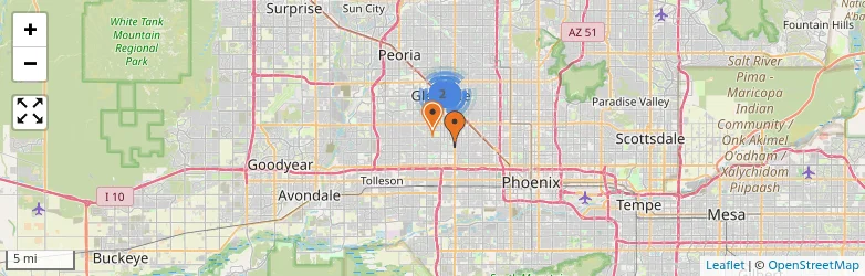 Related schools map