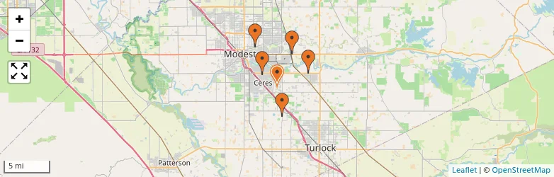 Related schools map