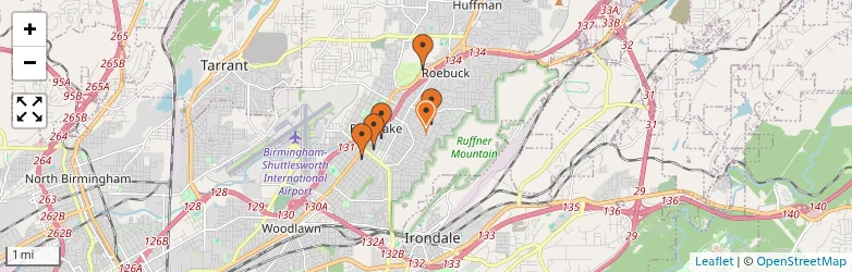 Related schools map
