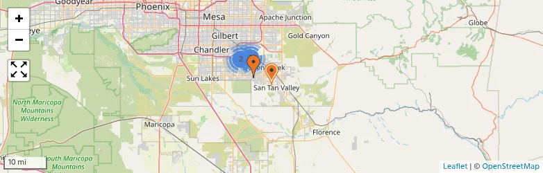 Related schools map