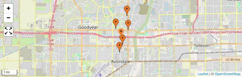 Related schools map