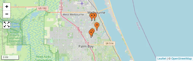 Related schools map