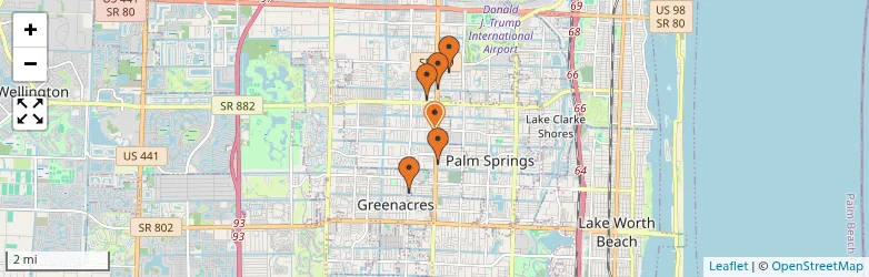 Related schools map