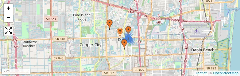 Related schools map