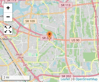 Map of Crossroads Christian School Arlington