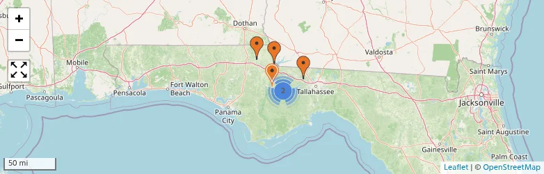 Related schools map
