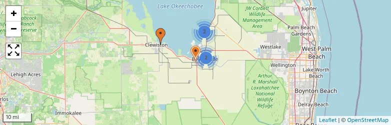 Related schools map