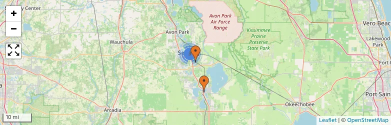 Related schools map