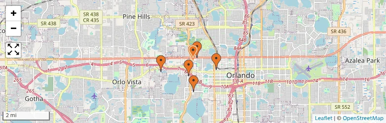 Related schools map