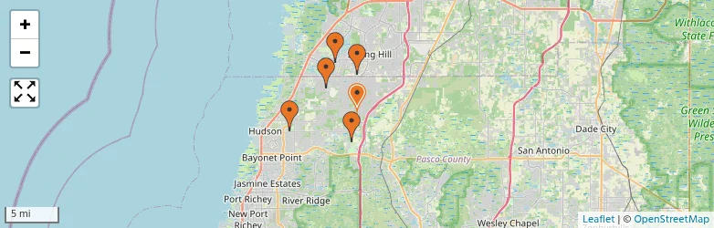 Related schools map