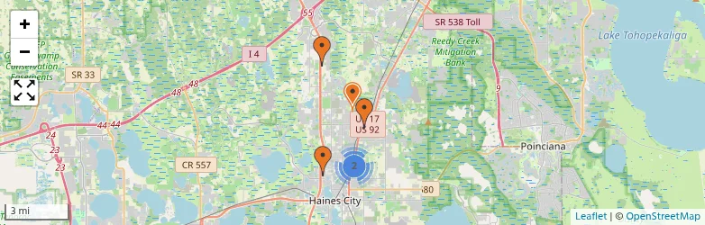 Related schools map