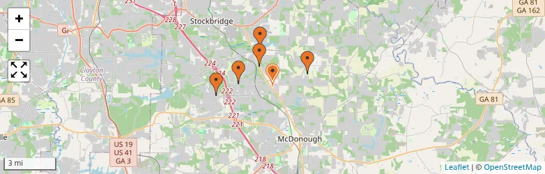 Related schools map