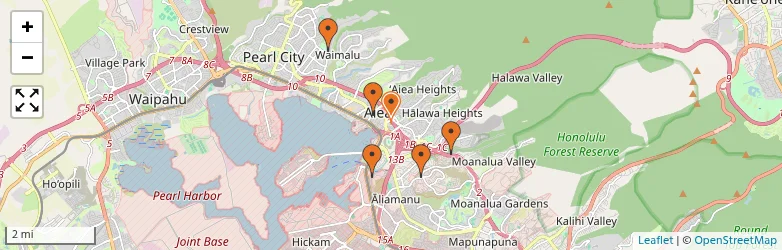 Related schools map
