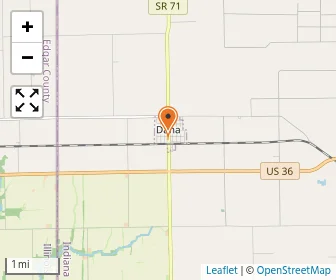 Map of Dana Christian School