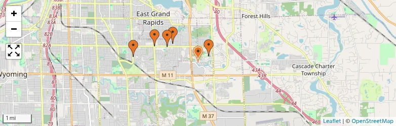 Related schools map