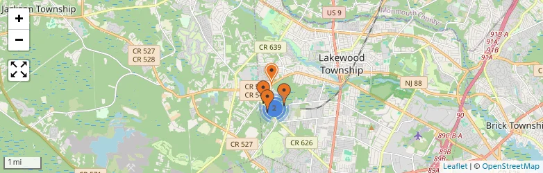 Related schools map