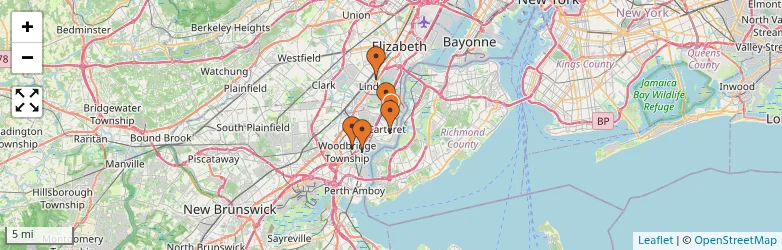 Related schools map