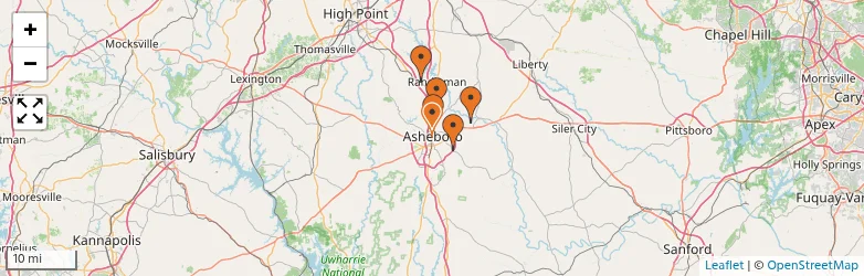 Related schools map