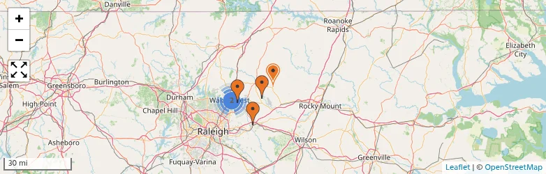 Related schools map