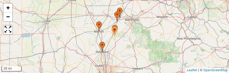 Related schools map