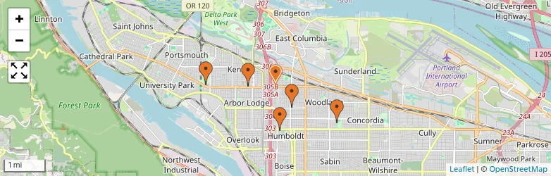Related schools map