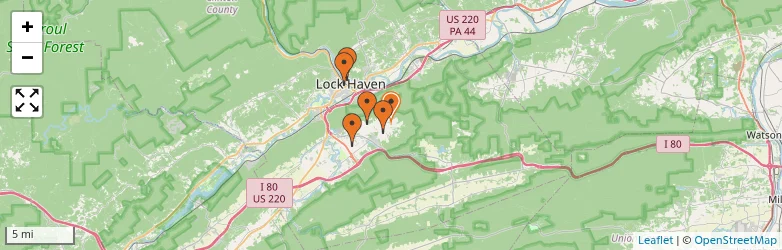 Related schools map