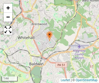 Map of Easter Seals Of Western And Central Pa