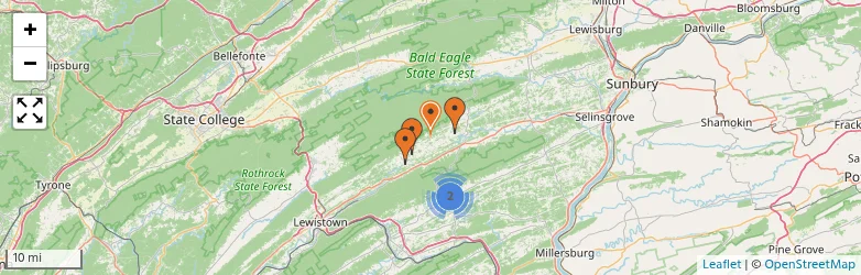 Related schools map