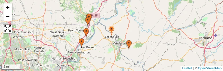 Related schools map