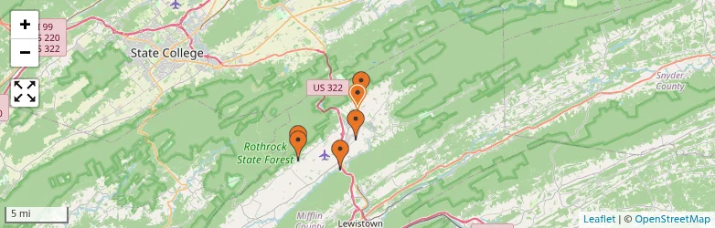 Related schools map