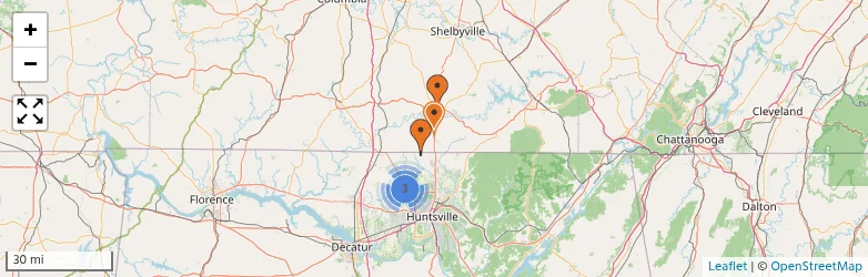 Related schools map