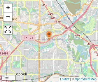 Map of Coppell Tamil Learning Center