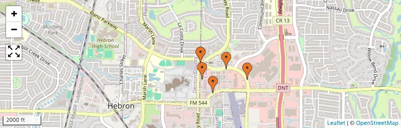 Related schools map