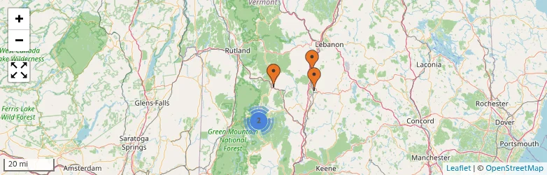 Related schools map