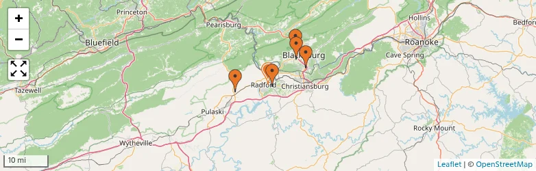 Related schools map