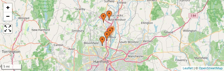 Related schools map