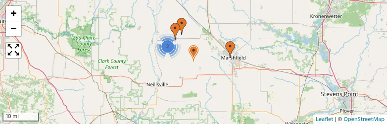 Related schools map