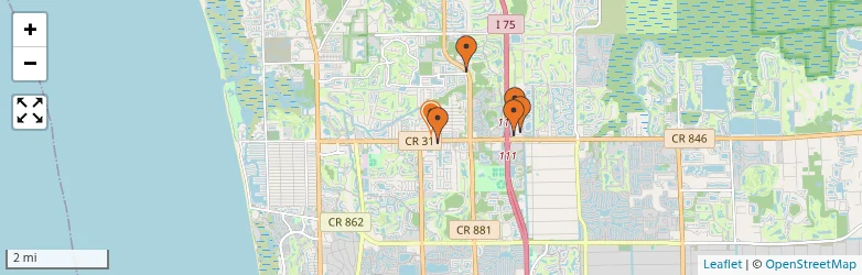 Related schools map