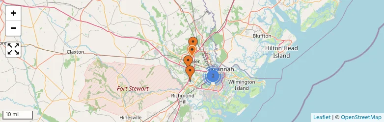 Related schools map