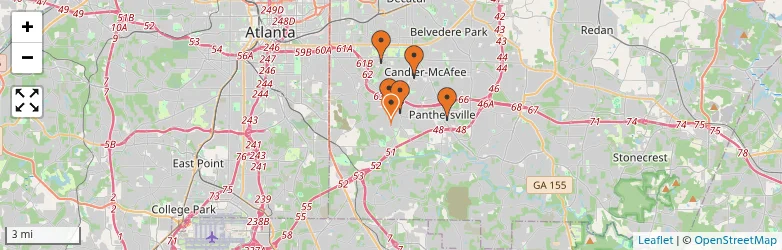 Related schools map