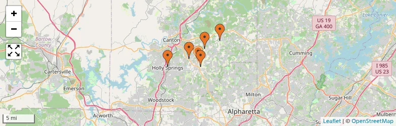 Related schools map