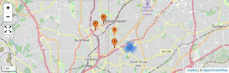 Related schools map