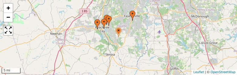 Related schools map