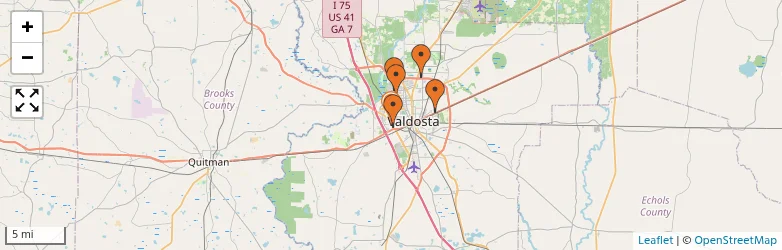 Related schools map