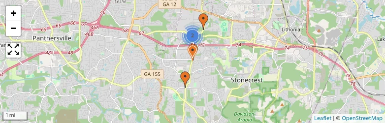 Related schools map