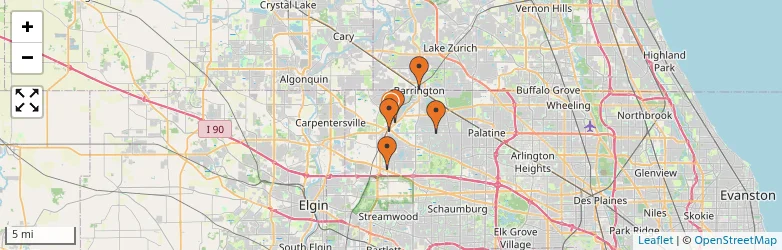 Related schools map