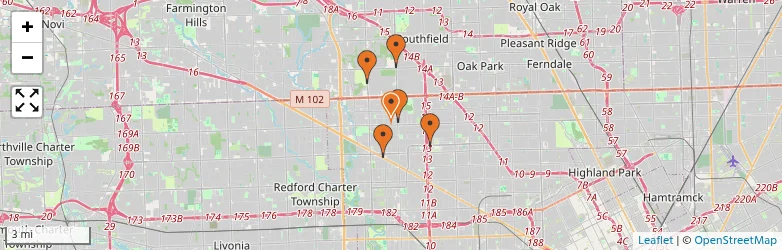 Related schools map