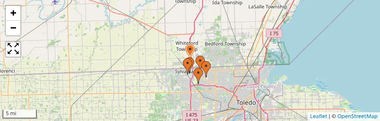 Related schools map
