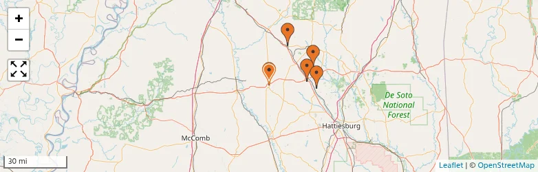 Related schools map