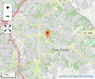 Map of Primrose School Of Simpsonville At Five Forks